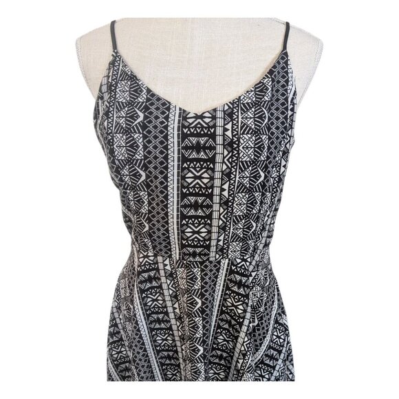 Pacsun LA Hearts Black A Line Geometric Dress Large - Picture 3 of 6